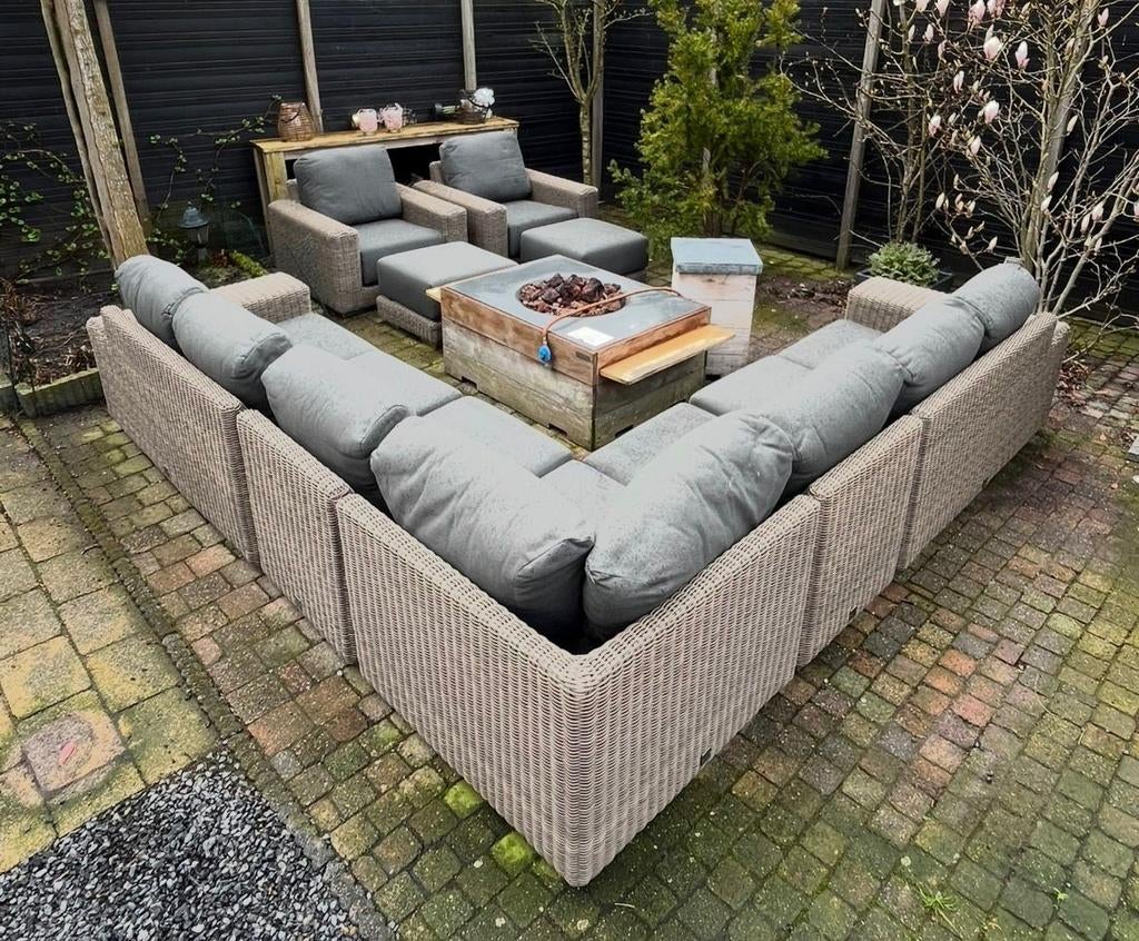 Unieke Luxe 4 Seasons Outdoor Kingston Loungeset, Tuin en Terras, Ophalen of Verzenden, Zo goed als nieuw, Wicker