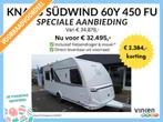 Knaus Sudwind 60 Years 450 FU NIEUW 2024 MODEL, Caravans en Kamperen, Rondzit, Bedrijf, Schokbreker, Knaus