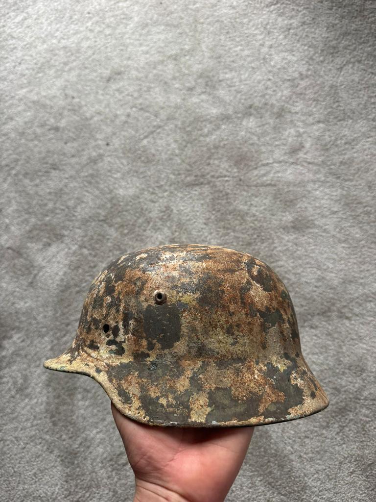 Duitse helm wintercamo, Ophalen of Verzenden