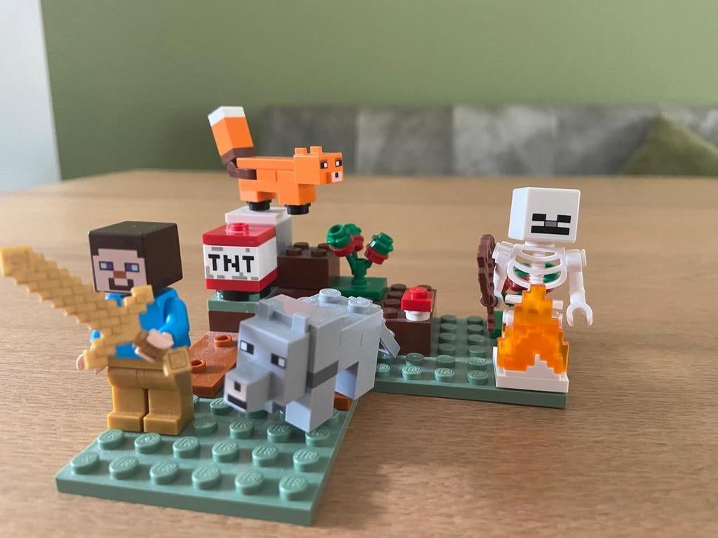 Lego Minecraft set met figuren 21162, Ophalen of Verzenden, Zo goed als nieuw, Lego