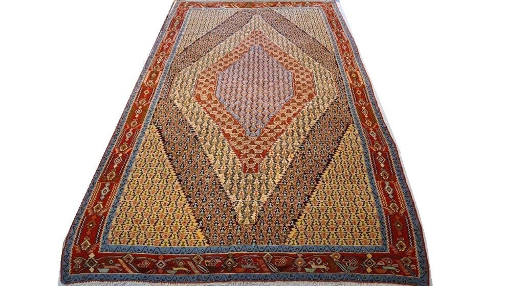Senneh kelim Perzisch tapijt 307 x 210/wandkleed/tafelkleed