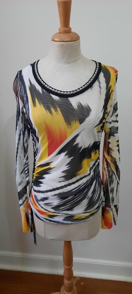 dames blouse/top, merk MarcCain, maat 34, Ophalen of Verzenden, Zo goed als nieuw, Maat 38/40 (M), Zwart