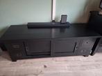 Zwart geschilderd Teakhouten TV-meubel 150x50x50 cm, Huis en Inrichting, Ophalen, Gebruikt, 25 tot 50 cm, Minder dan 100 cm