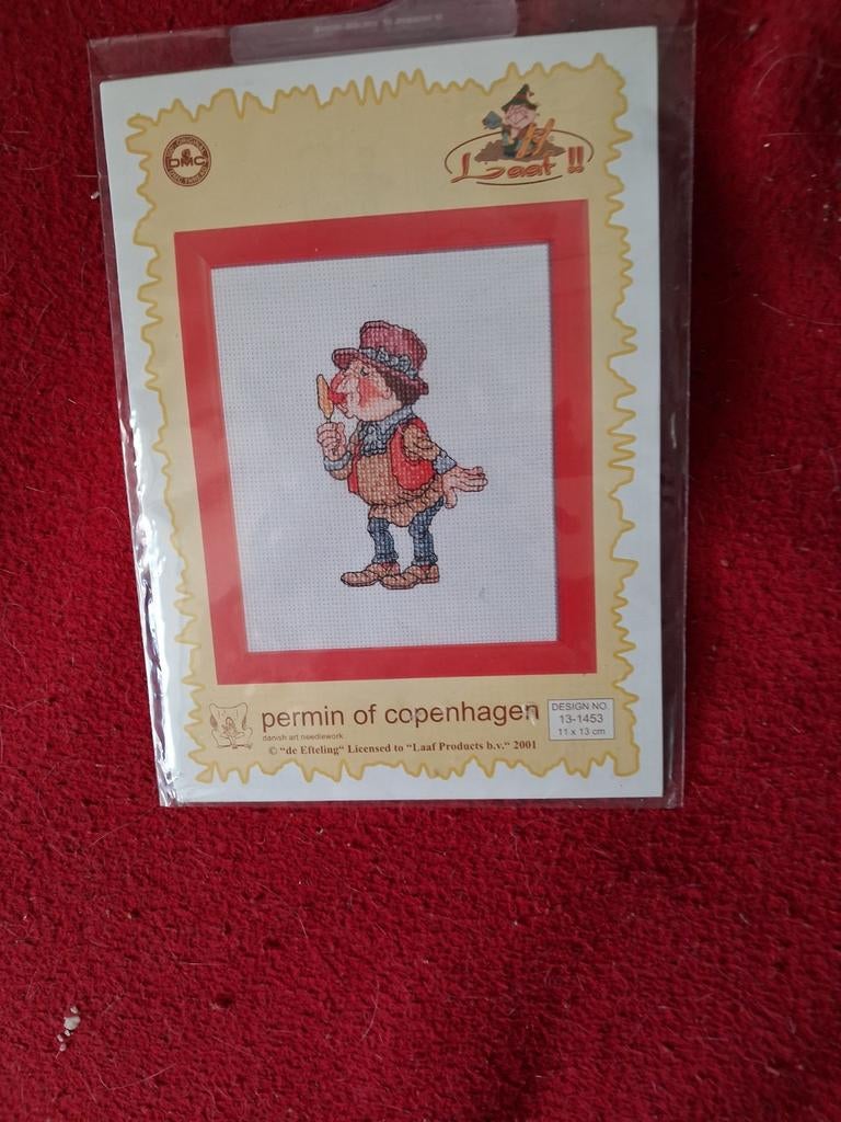 Te koop borduur pakketje van laaf van efteling., Verzamelen, Ophalen of Verzenden, Zo goed als nieuw, Beeldje of Poppetje
