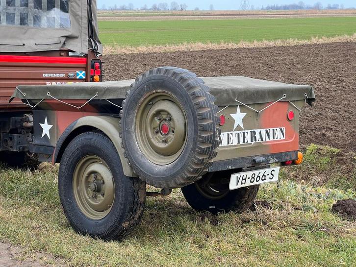 Aanhanger met NATO haak en dekzeil, Verzamelen, Militaria | Algemeen, Landmacht, Nederland, Ophalen of Verzenden