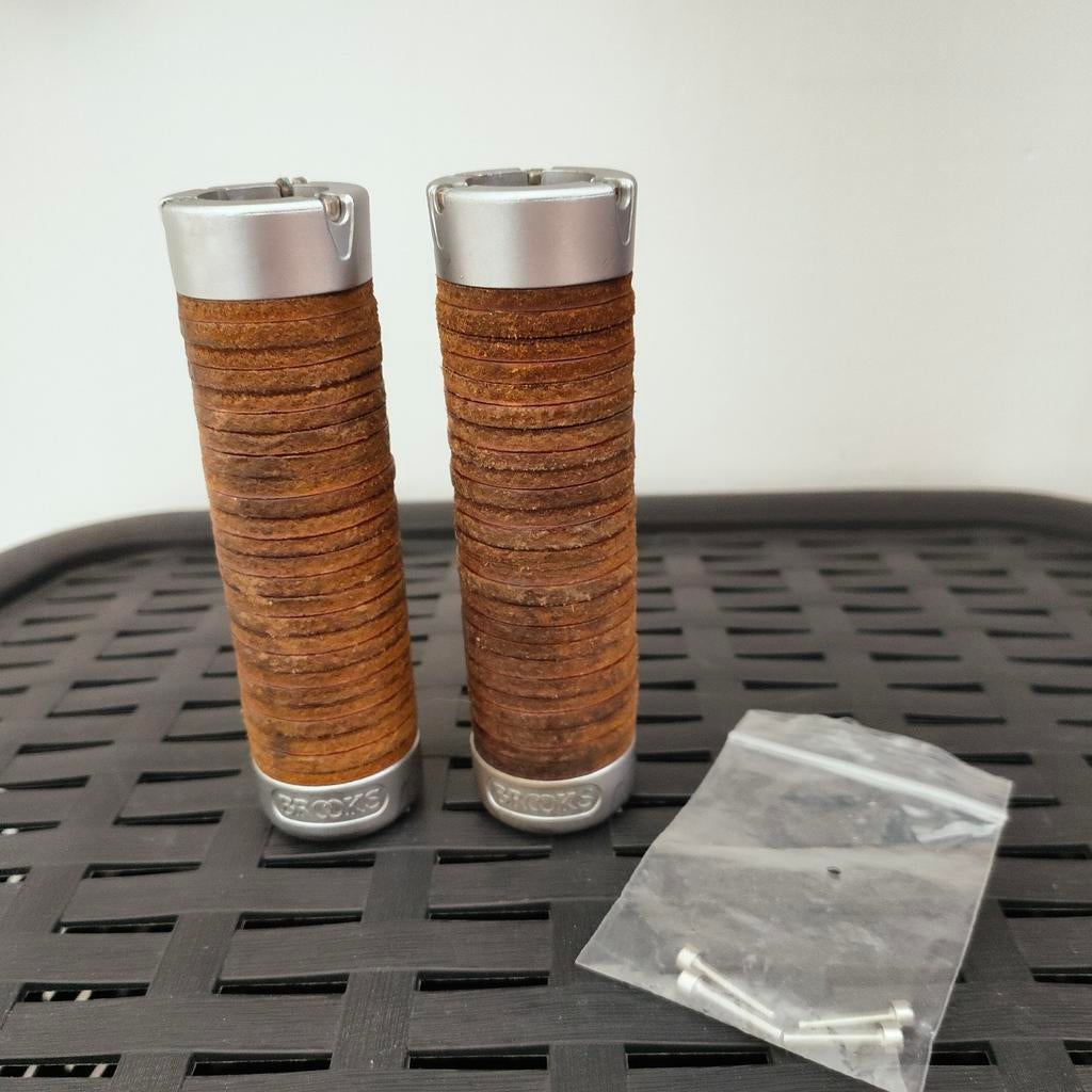 Handvatten leer van Brooks, Gebruikt, Toerfiets, Stuur, Staal