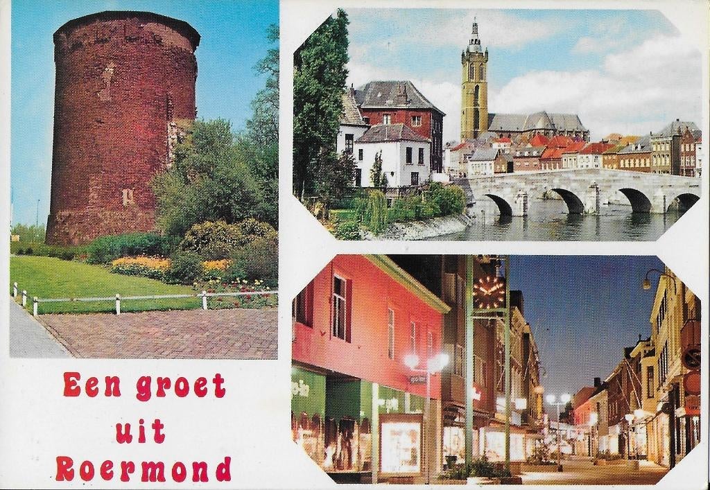 Ch524 Ongelopen ansichtkaart een groet uit Roermond, Ophalen of Verzenden, 1980 tot heden, Gelopen, Limburg