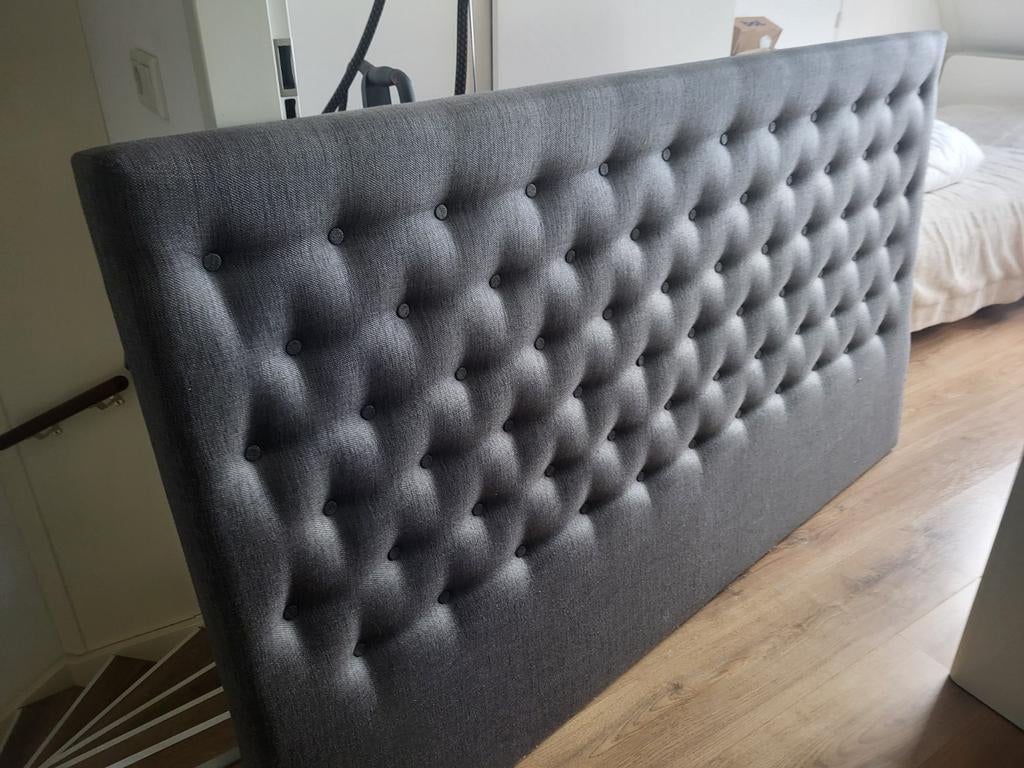 Achterwand, Ophalen of Verzenden, Tweepersoons, Hout, 180 cm