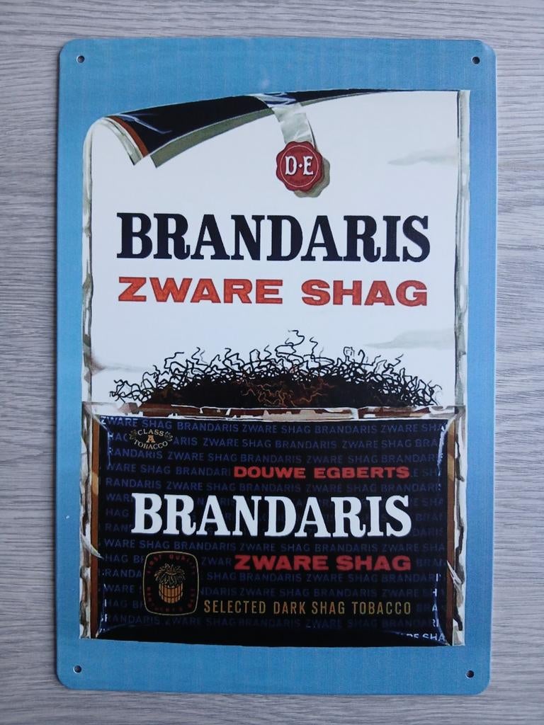 Douwe Egberts Brandaris Zware Shag 20x30 cm Reclamebord, Verzamelen, Ophalen of Verzenden, Nieuw, Reclamebord