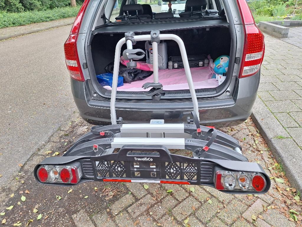 Fietsendrager travel&Co Voor 2 elektrische fietsen, Ophalen, Gebruikt, Elektrische fiets, 2 fietsen