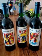 Herman Brood Wijn Collectie. Flessen niet geopend etiket lic, Gebruikt, Overige gebieden, Ophalen of Verzenden, Rode wijn