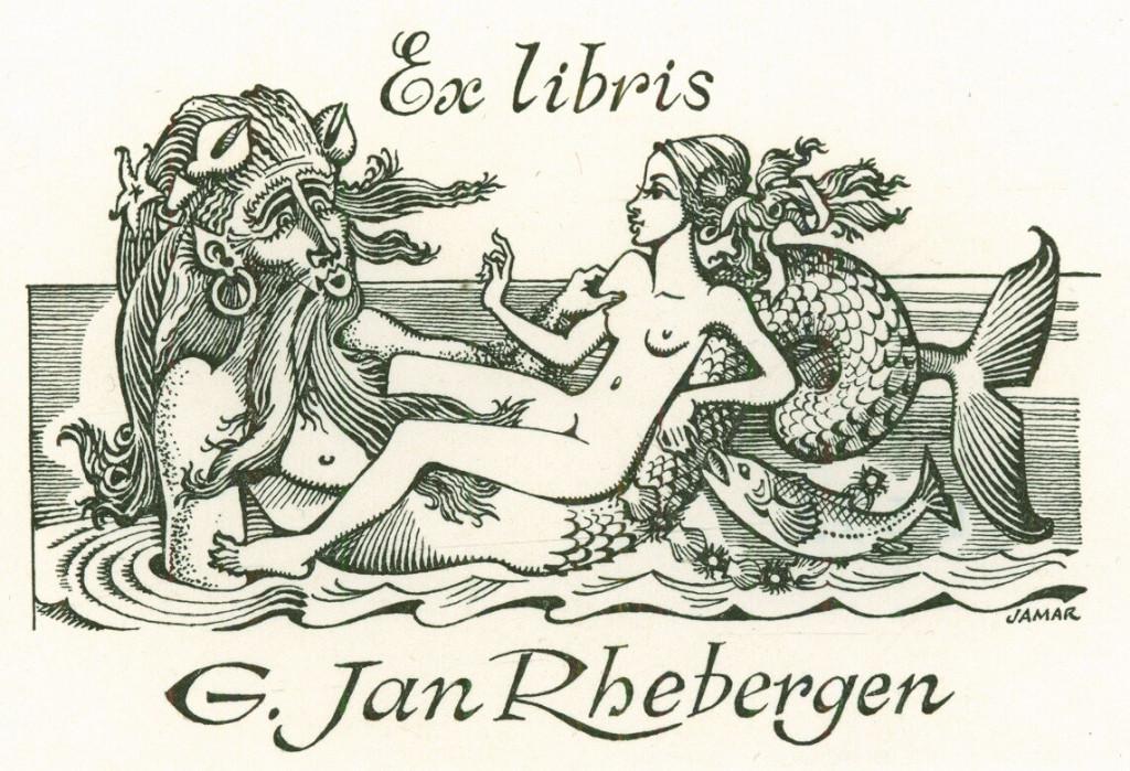 3251 Ex Libris Frankrijk : Michel Jamar, z.j., Verzenden
