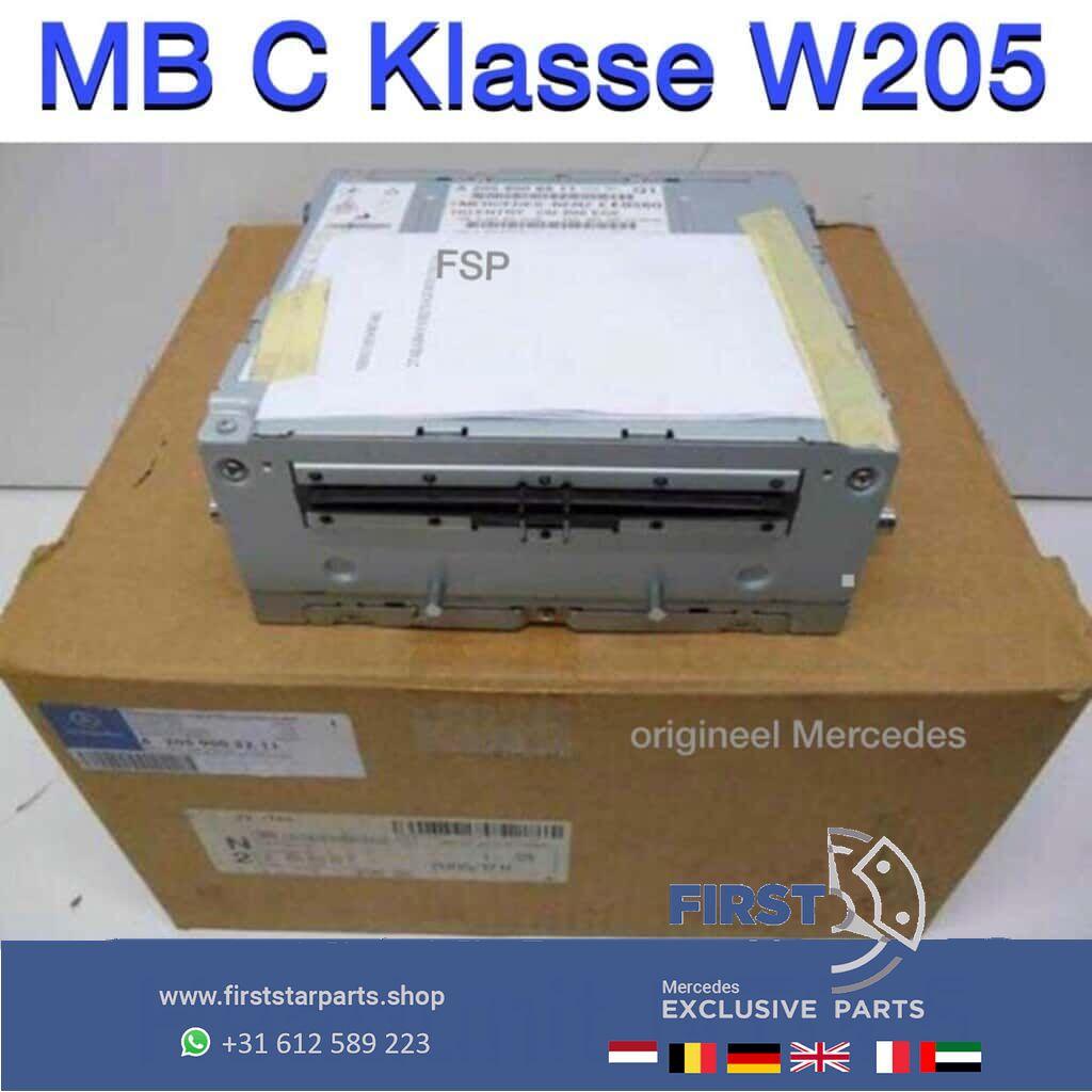 W205 NTG5 HEADUNIT Mercedes C Klasse NAVIGATIE RADIO systeem, Gebruikt, -, Ophalen of Verzenden, -