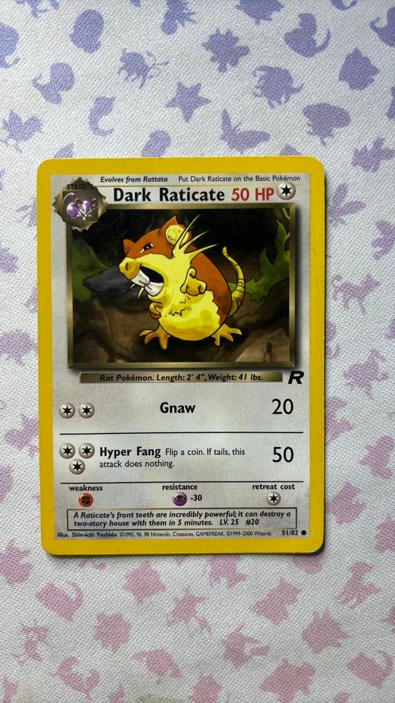 Dark Raticate, Ophalen of Verzenden, Zo goed als nieuw