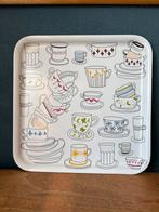 Vintage Ikea dienblad ‘kopjes’, Ophalen of Verzenden, Gebruikt, Vierkant