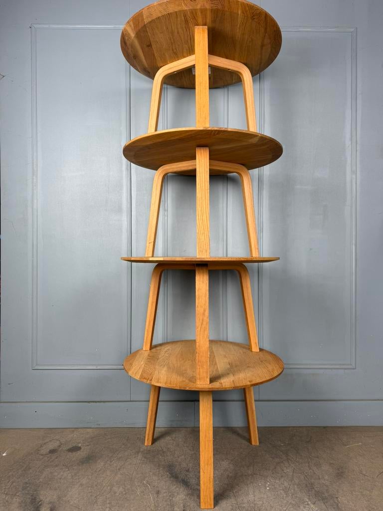 3 eiken HAY Bella Coffe design salontafels, Huis en Inrichting, 50 tot 100 cm, Minder dan 50 cm, Eikenhout, Rond