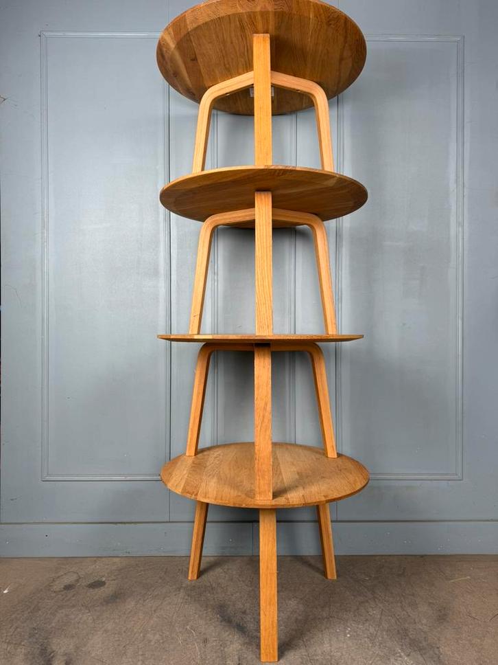 4 eiken HAY Bella Coffe design salontafels, Huis en Inrichting, Tafels | Salontafels, Zo goed als nieuw, Minder dan 50 cm, 50 tot 100 cm