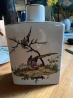 porseleinen fles/karaf met handgeschilderde vogels, Ophalen of Verzenden