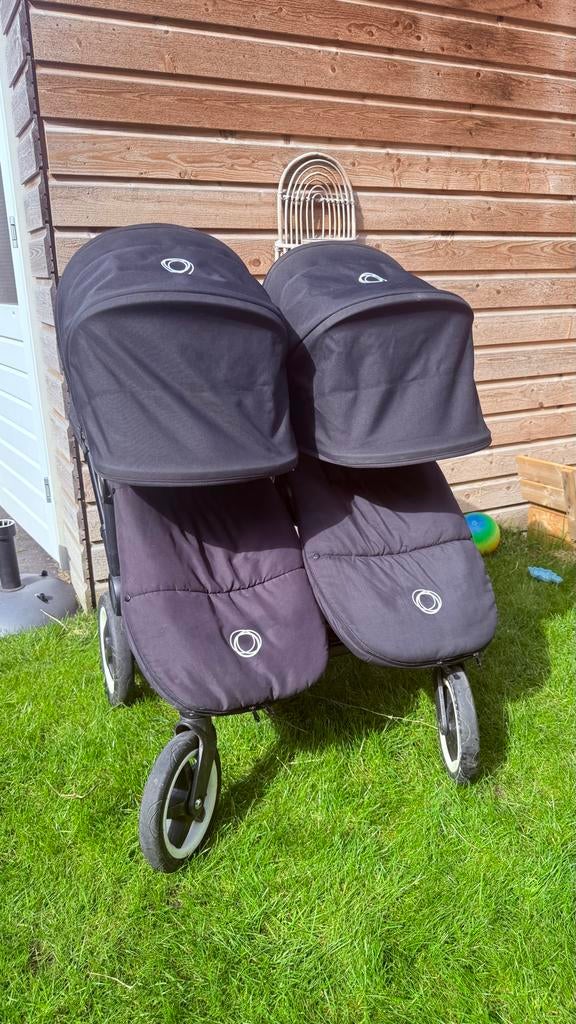 Bugaboo Donkey met NIEUW onderstel en nieuwe zonnekappen, Gebruikt, Bugaboo, Ophalen of Verzenden, Combiwagen