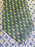 Den Haag 750 jaar stropdas met groene en gele ooievaar, Ophalen of Verzenden, Nieuw, Blauw