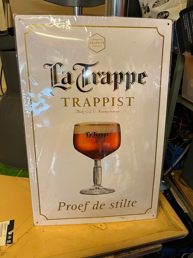La Trappe Trappist wandplaat - Nieuw, Verzamelen, Biermerken, Ophalen of Verzenden, Nieuw