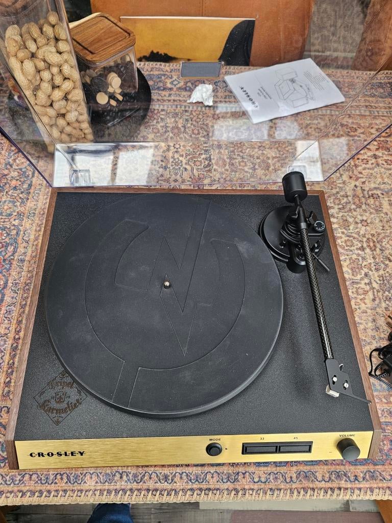 Crosley Tripel Karmeliet Platenspeler Limited Edition, Ophalen, Zo goed als nieuw, Platenspeler, Overige merken