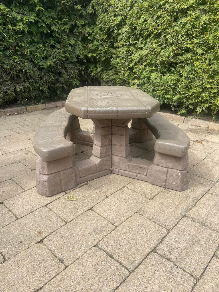 Kinder picknicktafel, Tuin en Terras, Ophalen, Rechthoekig, Hout