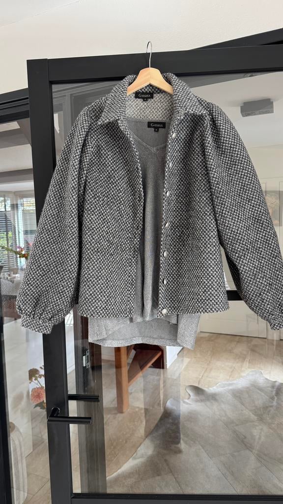 jasje G-maxx maat xl zilver grijs, Kleding | Dames, Ophalen of Verzenden, Zo goed als nieuw, Maat 46/48 (XL) of groter, Grijs