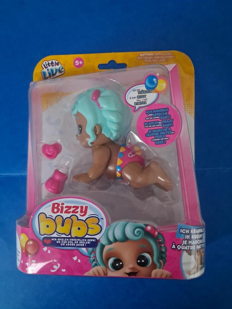 Bizzy Bubs pop - Ik kruip! Ik loop! Ik ben een echte baby!, Ophalen of Verzenden, Nieuw, Babypop