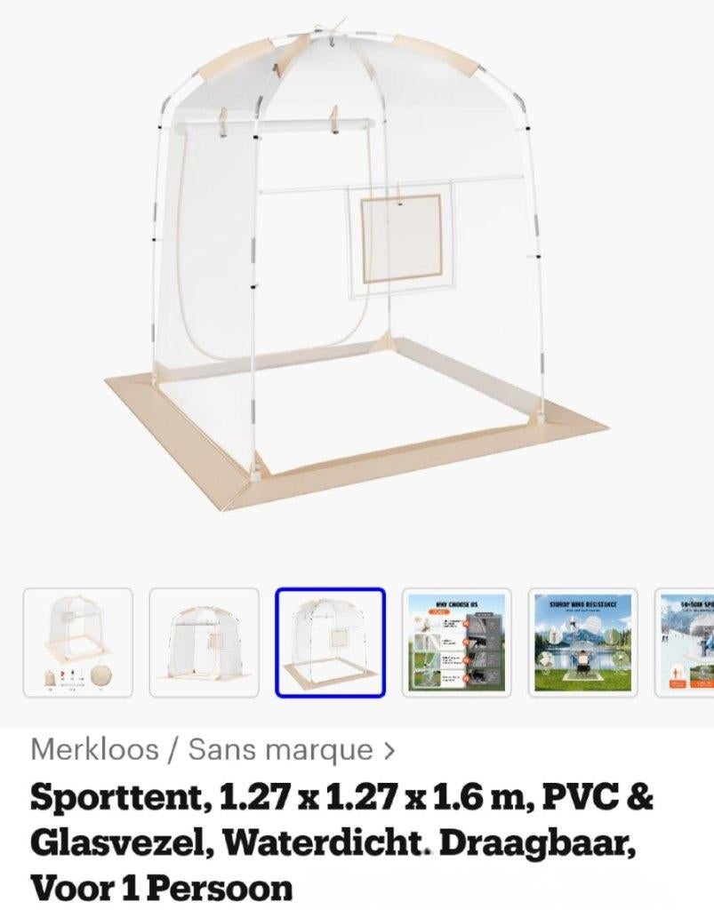 Sport tent voor vissen, festival etc., Ophalen, Nieuw, Tot en met 2