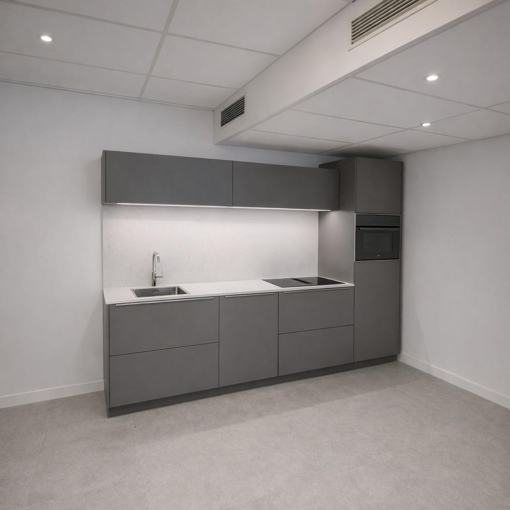 Poggenpohl design keuken – showroommodel, Enkelwandige keuken, Ophalen of Verzenden, Zo goed als nieuw, Composiet