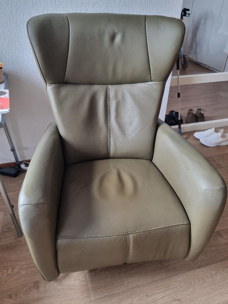 Relaxfauteuil met sta-op functie Prominent, Ophalen, Gebruikt, Minder dan 75 cm, Leer