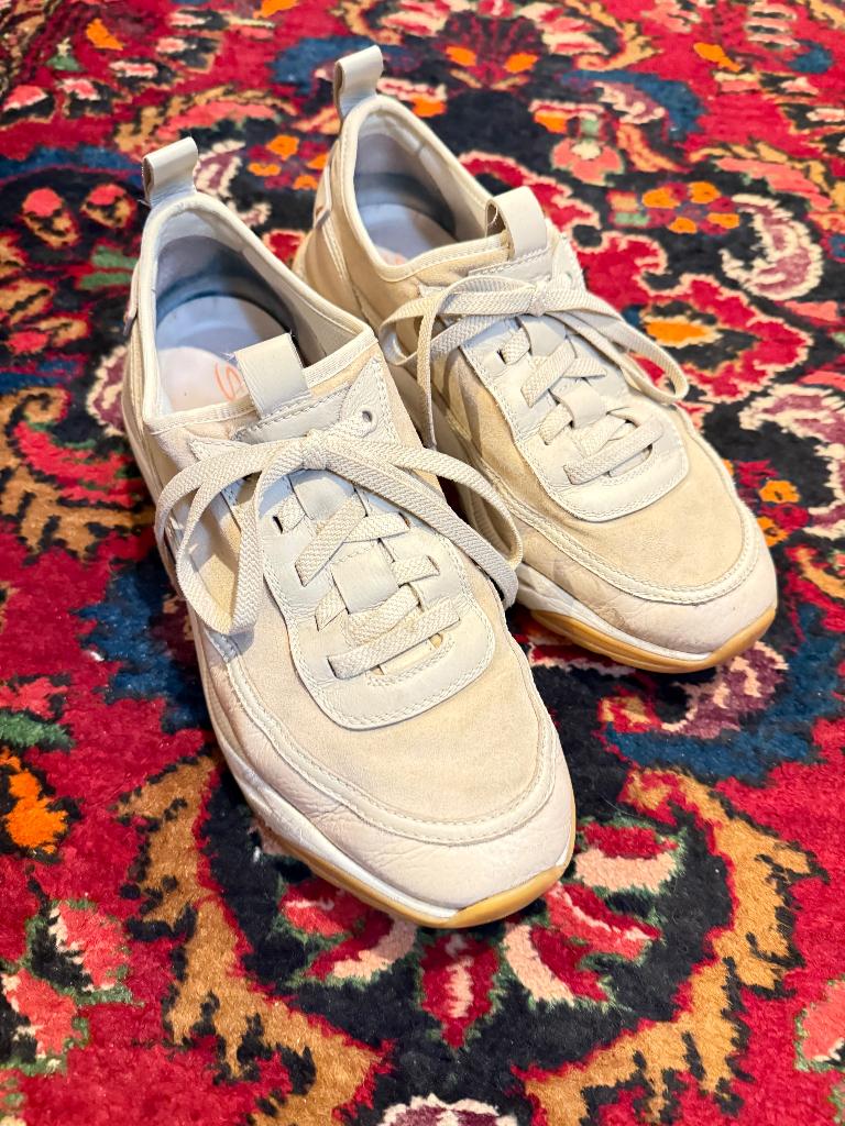 Santoni sneakers beige - 8, Verzenden, Gedragen, Overige kleuren