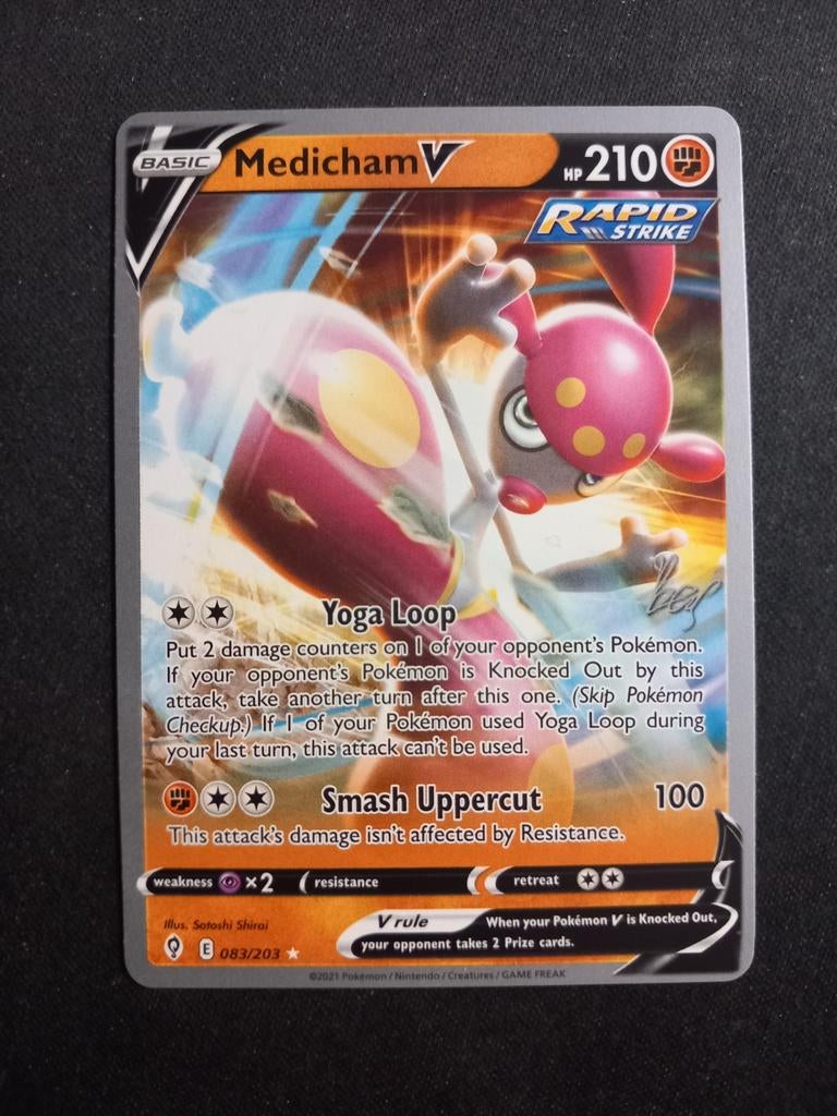Medicham V 083/203 World Championship 2022 Promo Lashmet NM, Verzenden, Zo goed als nieuw, Losse kaart