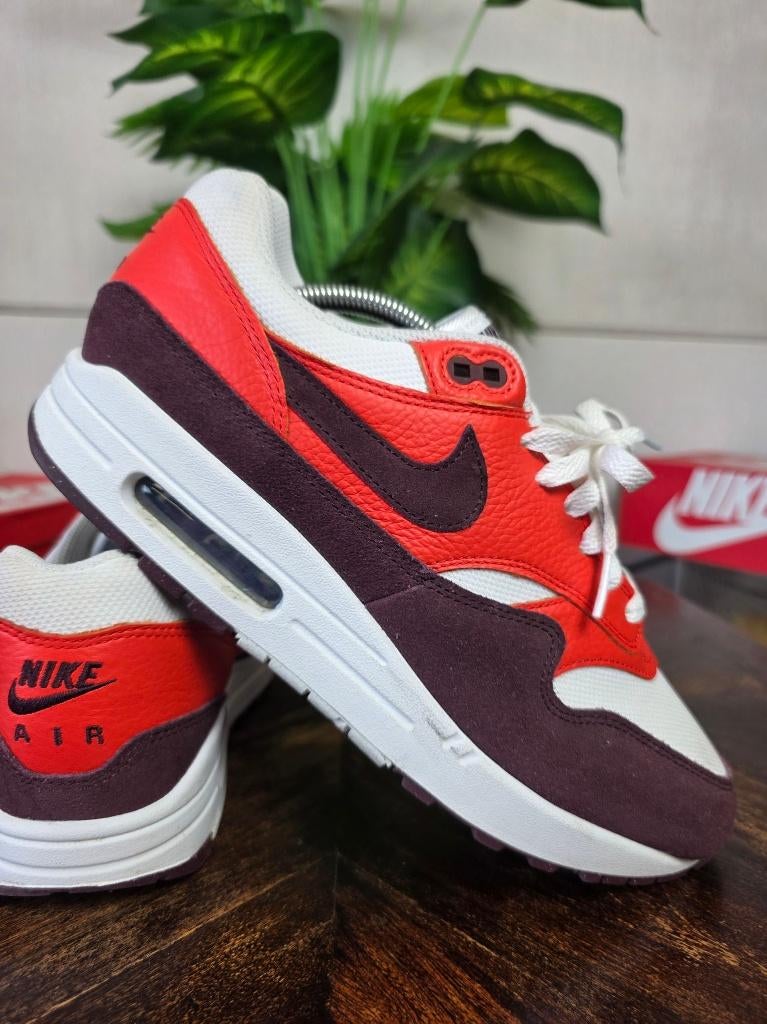 Nike Air Max 1 Burgundy Crush maat 44, Overige kleuren, Nike, Ophalen of Verzenden, Nike