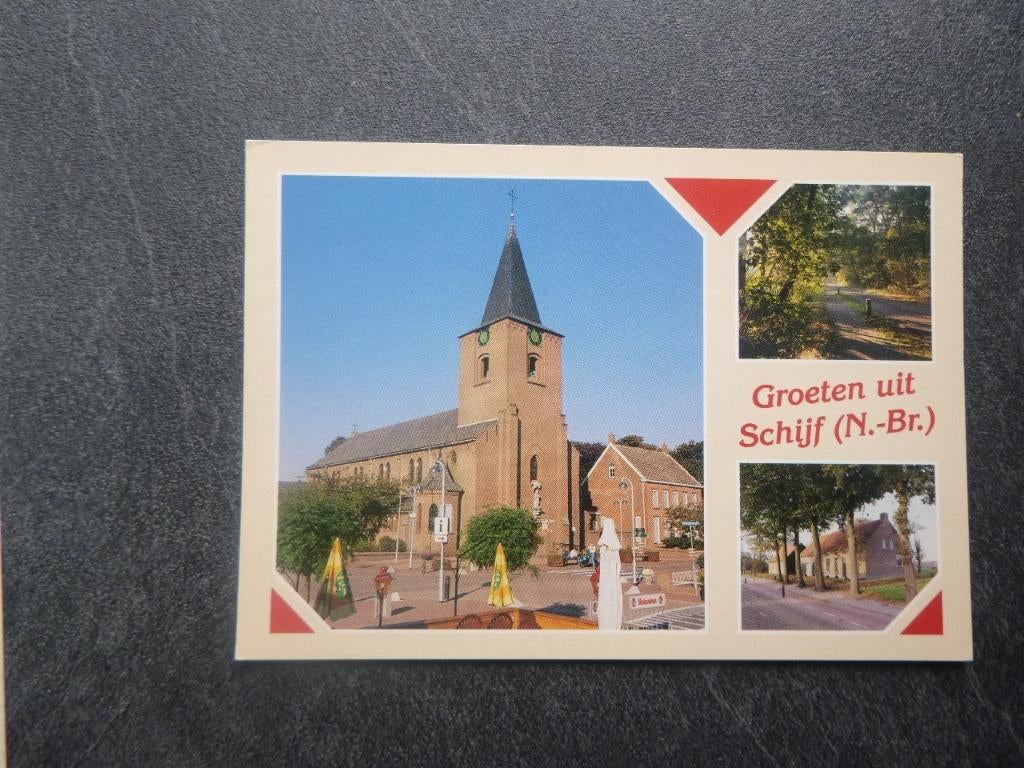 Schijf, st. martinus kerk, Hoeksestraat, Verzenden, 1980 tot heden, Ongelopen, Noord-Brabant