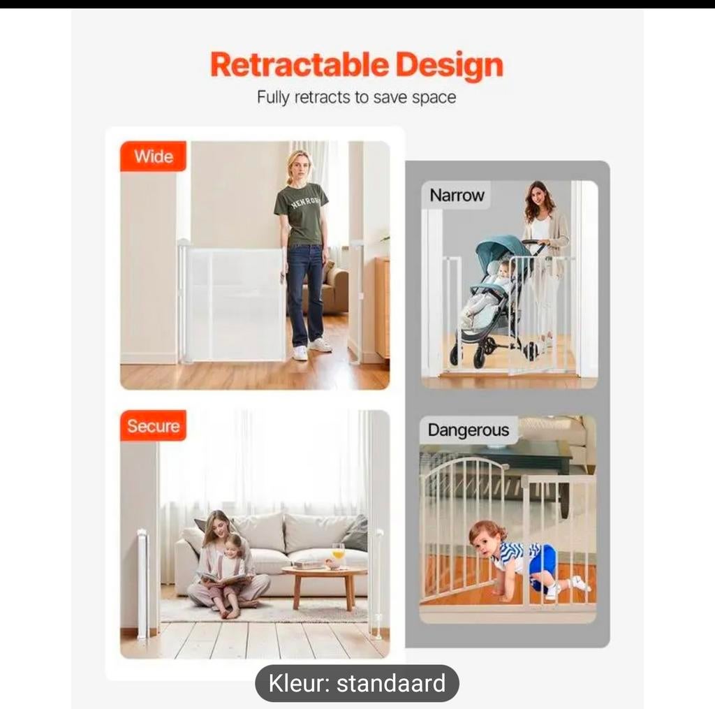 Babyhekje uittrekbaar NIEUW IN DOOS, Overige materialen, Nieuw, Oprolhekje, Ophalen of Verzenden