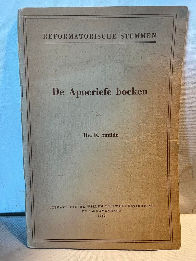 De Apocriefe boeken" geschreven door Dr. E. Smilde, Boeken, Ophalen of Verzenden, Gelezen