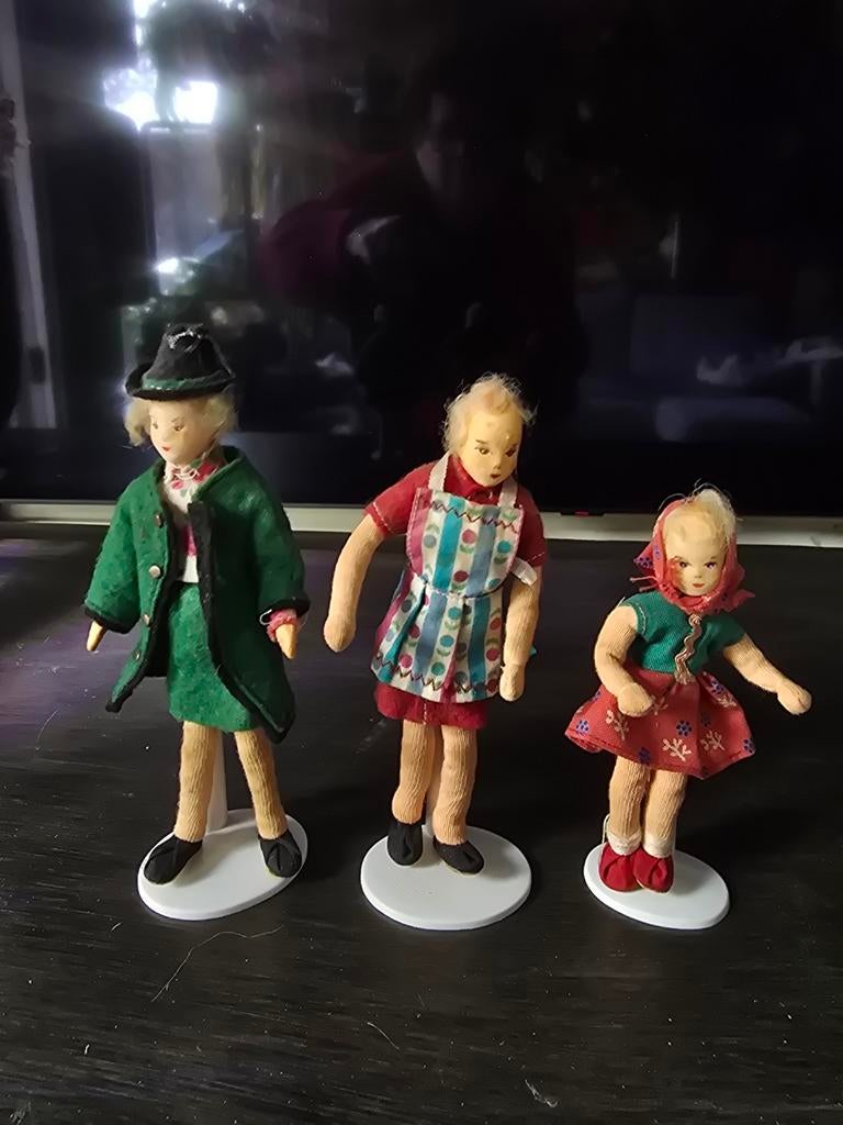 3 Erna Meijer popjes voor poppenhuis, Ophalen of Verzenden, Zo goed als nieuw, Poppenhuis