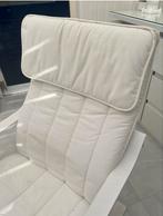 Comfortabele witte leunstoel met kussen İkea, Huis en Inrichting, Gebruikt, Wit, Ophalen of Verzenden, Eén