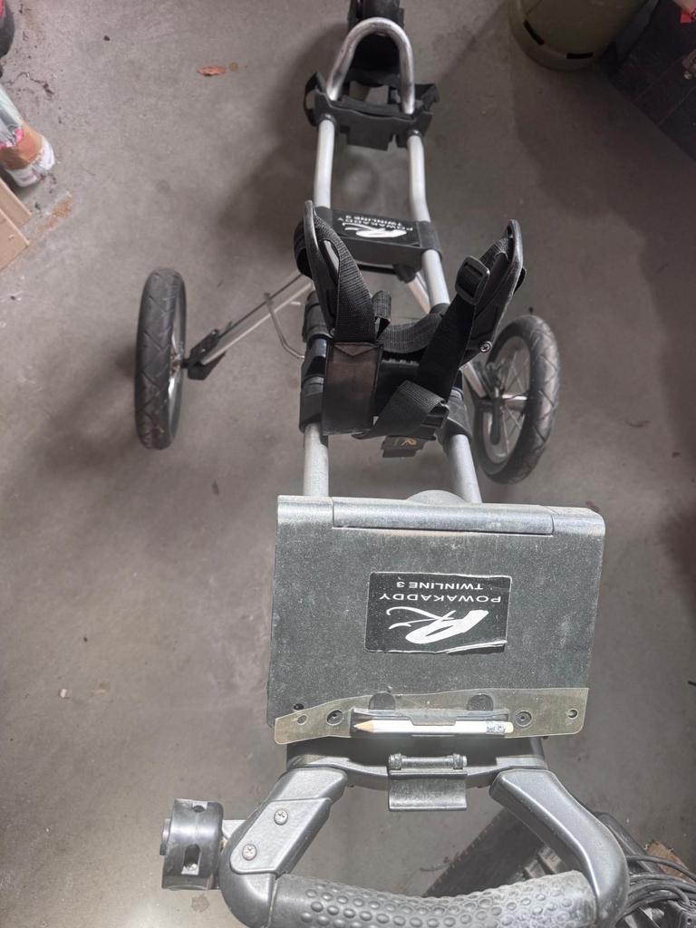 Golftrolley Powakaddy Twinline 3, Ophalen of Verzenden, Gebruikt, Golfkar, Overige merken