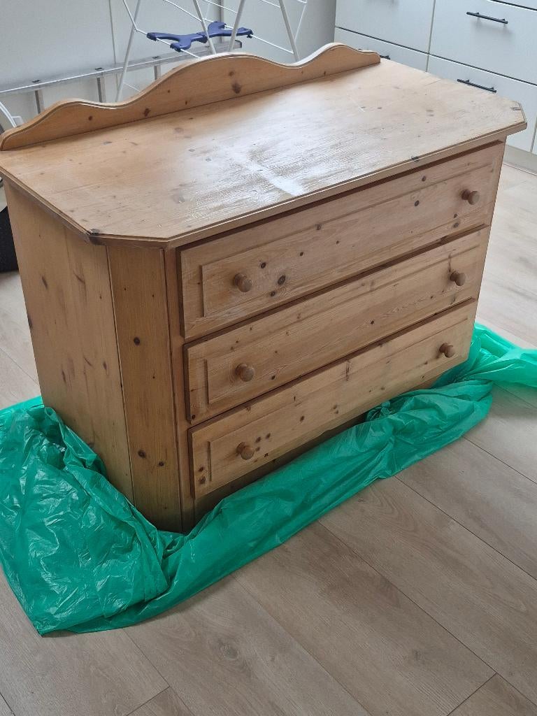 Ladekast met spiegel, Huis en Inrichting, Kasten | Ladekasten, Ophalen, 50 tot 100 cm, Zo goed als nieuw, 3 of 4 laden
