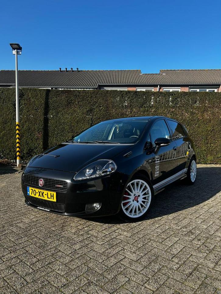 Fiat Punto 1.4 16V Turbo 5DR 2007 Zwart, Auto's, Fiat, Particulier, Punto, Benzine, C, Hatchback, Handgeschakeld, Origineel Nederlands
