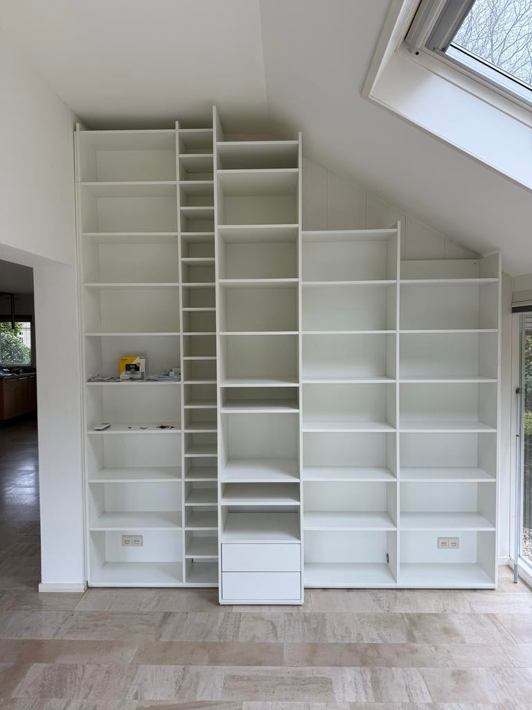 Maatwerk Open Kast - Boekenkast met Lades, Ophalen, Zo goed als nieuw, 200 cm of meer, Met lade(s)