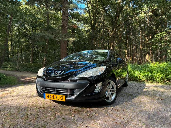 Peugeot 308 1.6 THP CC 2010 Zwart, Auto's, Peugeot, Particulier, ABS, Airbags, Airconditioning, Alarm, Bluetooth, Boordcomputer