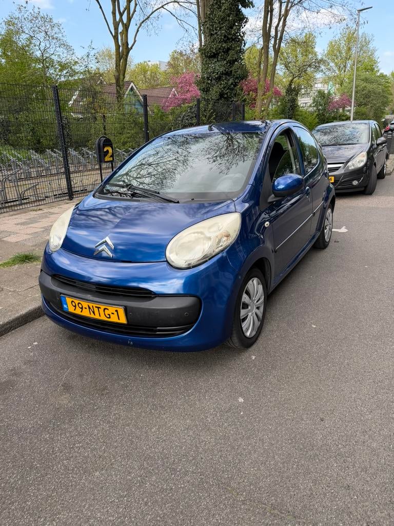 Citroën C1 1.0 5-DRS 2008 Blauw, Auto's, Voorwielaandrijving, Stof, Zwart, C1
