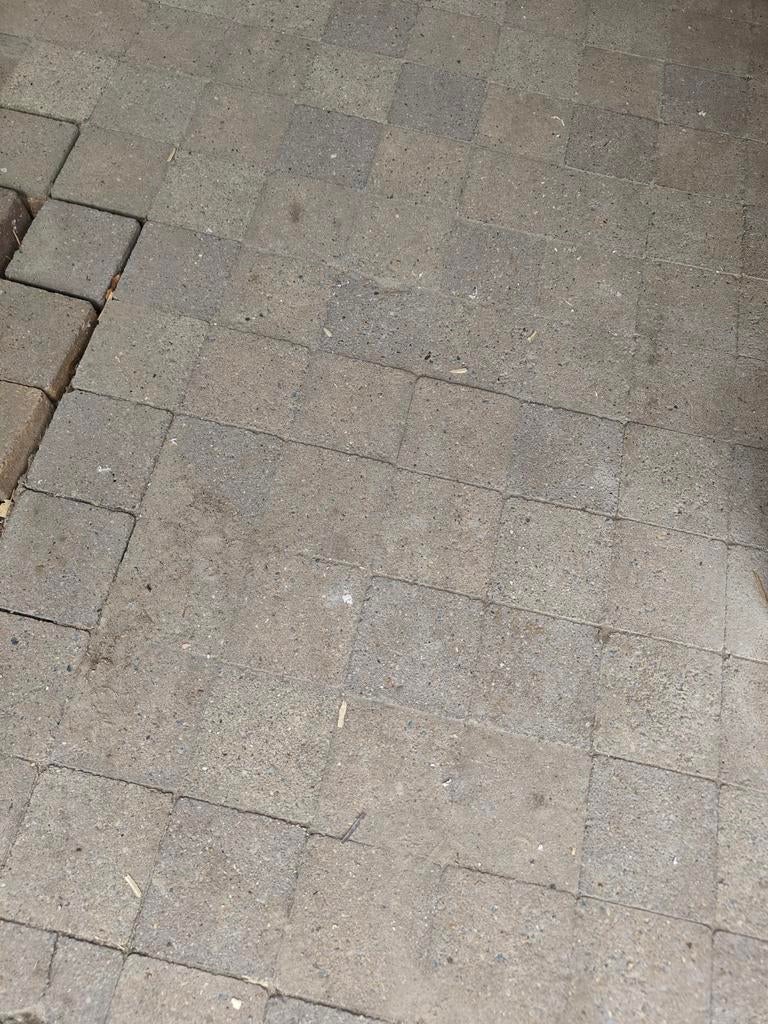 Partij stenen 15x15cm, ongeveer 17-18m2, Tuin en Terras, Tegels en Klinkers, Ophalen, Gebruikt, 10 m² of meer, Terrastegels
