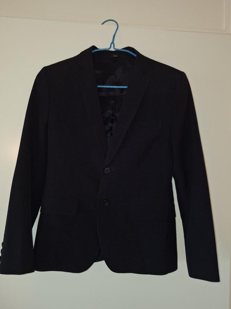 Donkerblauwe colbert maat 146, Kinderen en Baby's, Kinderkleding | Maat 146, Trui of Vest, Ophalen of Verzenden, Zo goed als nieuw