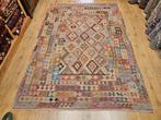 Handgeweven oosterse wollen kelim 284x194, 150 tot 200 cm, Vof Slats Antiek, Ophalen of Verzenden, Kelim