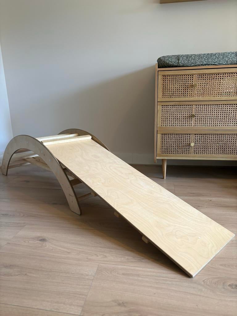 3-in-1 Houten Klimboog met Glijbaan, Klimrek en Wip, Kinderen en Baby's, Ophalen, Gebruikt, Overige typen